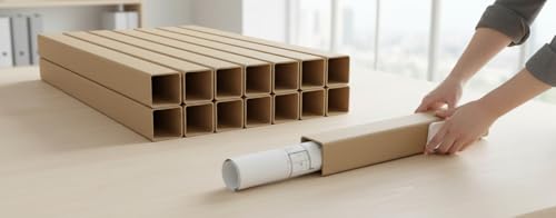 Teilemagnet Versandhülse Quadratisch 2 Meter 10 Stück 80x80 mm Versandkarton Made in Germany