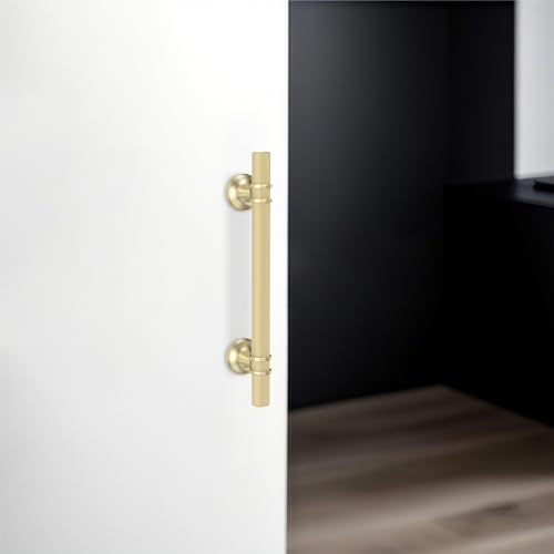 KOMOTIA 10 Pack 5 Inch Brushed Gold Kitchen Cabinet Handles - image 3