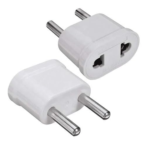 Adaptador de Enchufe de EEUU a Enchufe Europeo (Blanco)