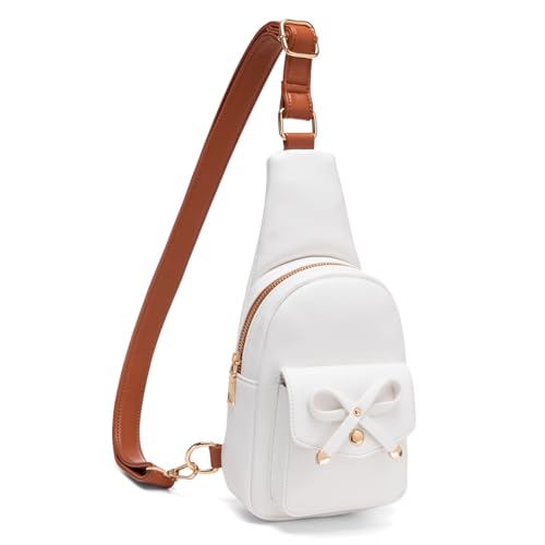 Small Sling Bag Crossbody Fanny Pack for Girls PU Leather Cross Body Purse for Women Cute Stuff Gifts for Teen Girls