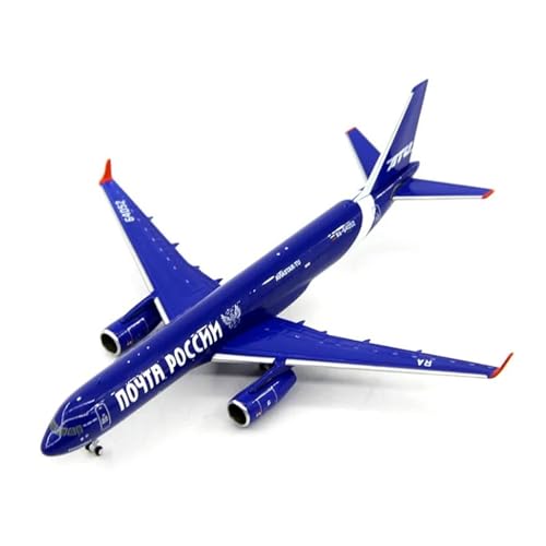 Modelo Tu-204-100C escala 1/400 de metal fundido miniatura coleccionable de avión ruso de carga