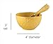 October Hill Boston International Embossed Stoneware Bowl and Spreader, 2-Piece Set, Honeycomb