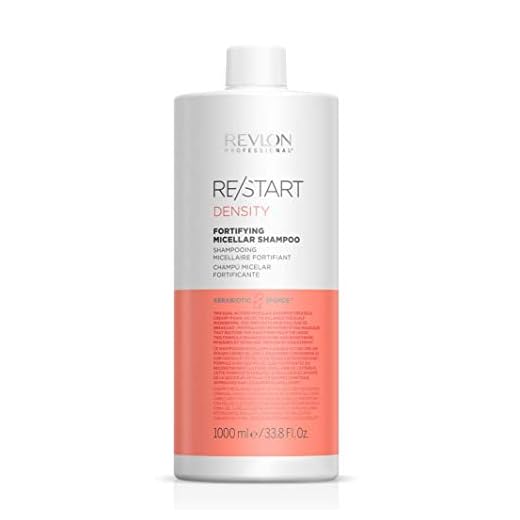 REVLON PROFESSIONAL RESTART DENSITY Champú Micelar Fortificante, champú anticaída, hidratante y fortificante, 1000ml
