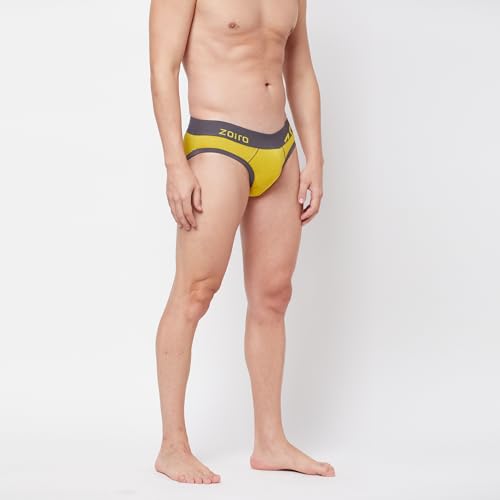 Image of Zoiro Men's Brief | Soft Band | Soft No-Marks Elastic | Breathable Innerwear | Pack of 1 | Color May Vary