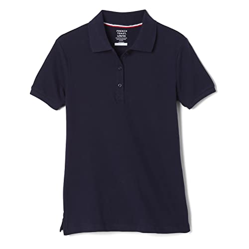 Image of French Toast Women's Juniors' Short Sleeve Stretch Pique Polo Shirt
