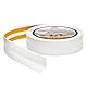 Quest Weichsockelleiste Selbstklebend - 15 mm x 15 mm - PVC Knickleiste, Abschlussleiste für Küche, Badezimmer - Dichtungsband Flexibel, Dicht, Dekorativ - 5 Meter, Weiß