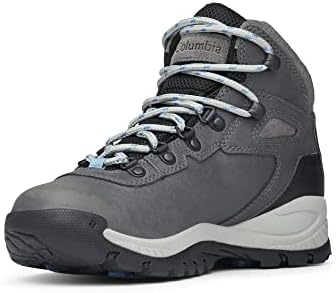 Columbia womens Newton Ridge Plus Waterproof Hiking Boot, Quarry/Cool Wave, 6 US