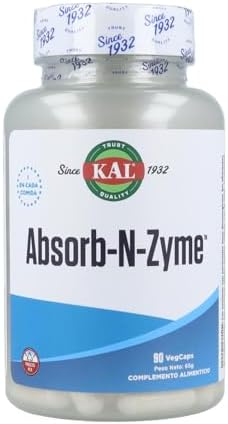KAL Absorb-N-Zyme | Digestive Aid | Apto Para Veganos | 90 Tablet...