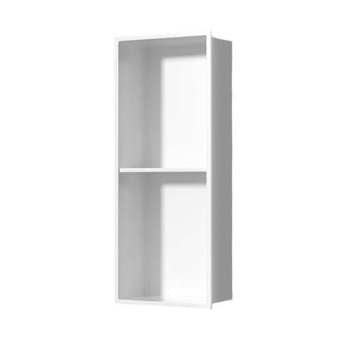 Waterproof Niche Wall-Mounted Bathroom Shelf recessed Niche Storage Rack Brushed Double Shelf Shower Caddy 304 Stainless Steel Shower