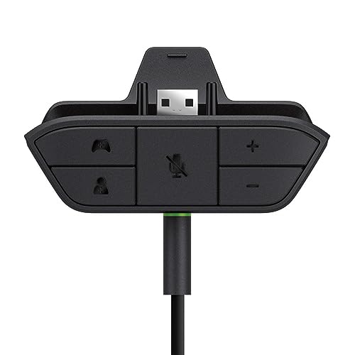 Yoidesu Adaptador de fone de ouvido estéreo para controle Xbox One e microfone de bate-papo e