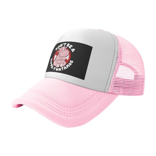 Dont Be A Hippo-twatamus Trucker Hat Snapback Mesh Baseball Cap Unisex