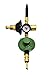 New Balloon Filler Brass Inflator Regulator (E2802HTG-DV) - Hand Tight Connection Pressure Contents Gauge & Rubber Tilt Valve