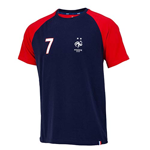 WEEPLAY T-Shirt Enfant FFF Player Griezmann ,12 ans,Marine