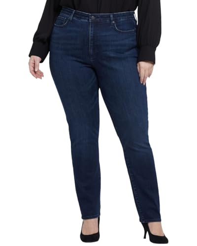 NYDJ Women's Plus Size High Rise Sheri Slim in Basin