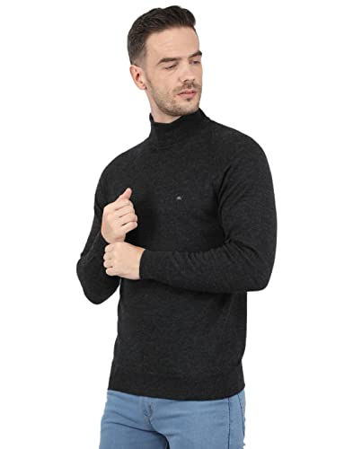 Image of Monte Carlo Men Wool High Neck Pullover Sweater