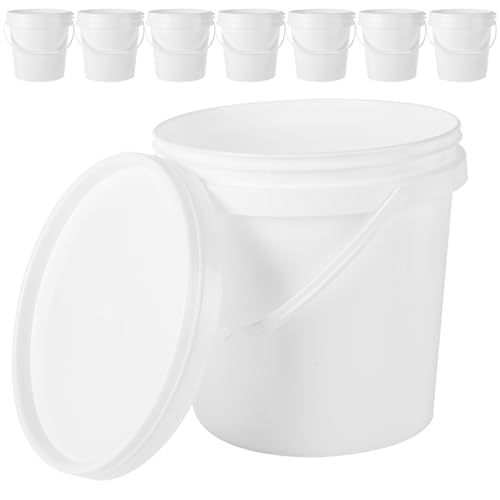 8 Pack 3 Quart Paint Buckets with Lids