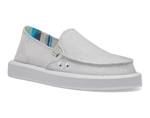 Image of Sanuk Womens Donna Soft Top Hemp Loafers | Womens Shoes | Slip On Shoes for Women | Women's Slip-on Loafers | Memory Foam Footbed