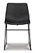 Signature Design by Ashley Centiar Mid Century Dining Room Bucket Chair, 2 Count, Black
