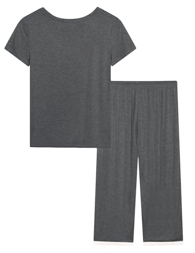 Image of Joyaria Cooling Pajamas Bamboo Viscose Lightweight PJs Set Women Wicking Sleepwear for Night Sweat S-XXL