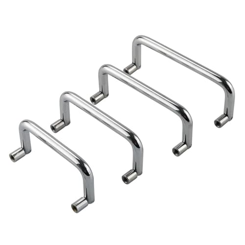 Iron Handle Folding Toolbox Mobile Industrial Equipment Rust Proof Handle Modern Simplicity 1Pcs(Hole spacing 80MM)