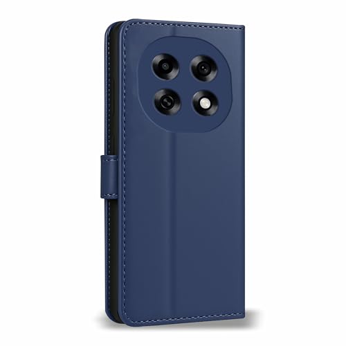 Image of AIBEX Shock Proof Flip Compatible for Oppo F31 5G Flip Cover Leather Finish | Inside TPU with Card Pockets | Wallet Stand | Complete Protection Flip Case - Blue