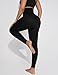 Athlemo Compression Leggings Shapwear Tummy Control High Waisted Body Shaper for Women Butt Lifting Non-See-Through Black XL