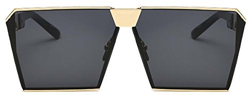 J&L Glasses Oversized Vintage Square Metal Frame Sunglasses3