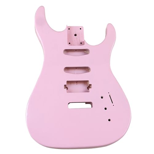 Guitar Body Kit Pink Glossy Guitar Barrel Open Pickup Hole DIY Instrument Accessories