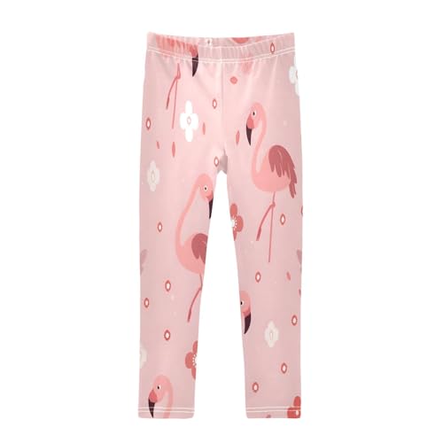 Bolaz Toddler Girls Leggings Printed Yoga Pants Leggings Pink Flamingo for Kids