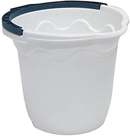 DUPLAST 13L Water Bucket Heavy Duty Carry Handle Cleaning Wash Feed (White)