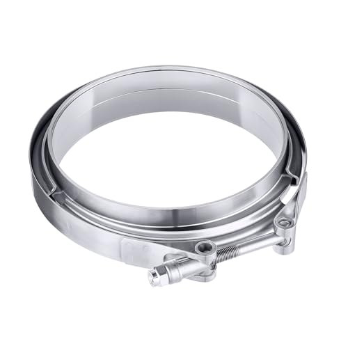 Image of EVIL ENERGY V Band Clamp with Flange Male Female Stainless Steel (1, 6.0 inch)