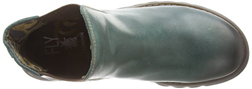 FLY London Damen Salv Chelsea Boots, Blau Petrol 006, 40 EU