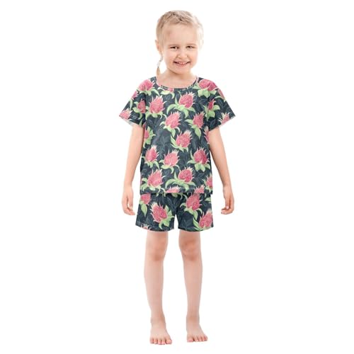 Pajama Sets Pitayas Short Sleeve Summer Sleepwear 2 Piece Pjs3