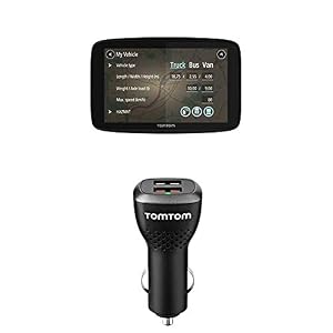 TomTom GO Professional 620 LKW-Navigationsgerät (Updates über Wi-Fi, 15,2 cm (6 Zoll), Smartphone-Benachrichtigungen…