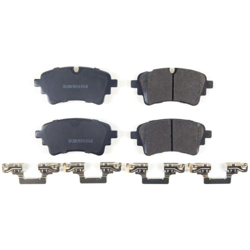 Image of PowerStop Rear Brake Pads for Audi A4 allroad 2020-25 |A4 Quattro 2020-25 |A5 Quattro 2020-24 |A5 Sportback 2020-25 |A6 allroad 2020-25 - Z17 Ceramic Brake Pads with Installation Hardware, 17-2364