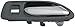Dorman 92415 Front Passenger Side Interior Door Handle Compatible with Select Honda Models, Gray; Smooth