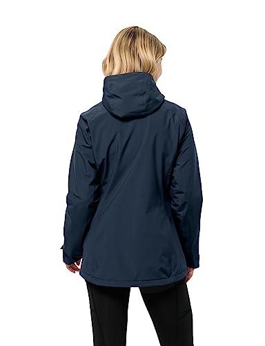 Jack Wolfskin Damen Glaabach 3-in-1 W Jacket, night blue, XL EU