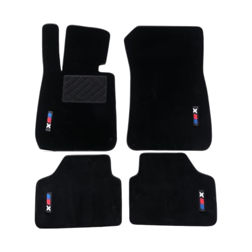Custom Fit Wool Carpet Car Floor Mats for BMW X1 E84 2009-2015 - High-Density Anti-Slip All-Weather Full Coverage Mats