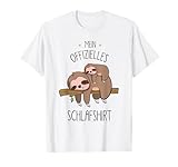 Faultier mit Baby Schlafshirt Pyjama Schlafanzug