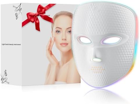 Red Light Therapy Mask for Face,Cordless LED Face Mask Light Ther...