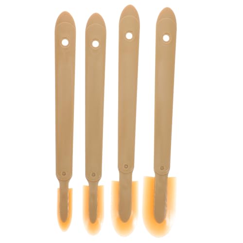 KONTONTY 4Pcs Set Tough Scraper with Extended for Seamless Sealant Application Kitchen Bathroom Renovations User Friendly Design for All Skill Levels