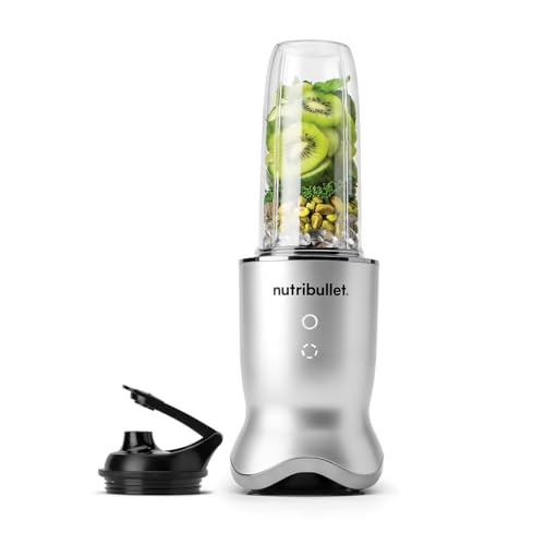 nutribullet Ultra 1200W Personal Blender Silver - With Rapid Extractor Blade, 900ml Cup, To-Go Lid & Guide - Quiet Yet Powerful Single Serve Blender - Illuminated Interface with 2 Blending Options