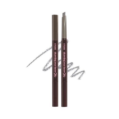 Image of ETUDE Drawing Eye Brow Pro (Gray) Eyebrow Pencil for women, Microblading, Long Lasting, Soft Textured Natural Daily Look, Korean Makeup, Beauty (0.008 Ounce)
