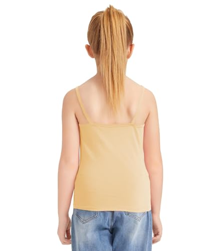 Image of Dreammonkey Girl's Full Sleeveless Camisole Tank Tops Kids Comfort Breathable Dance Tank Tops(Ages 2T-14Years)