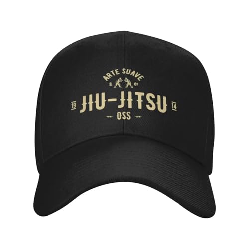 RRCRUHG Gorra clásica de béisbol Camiseta Personalizada de Brazilian Jiu Jitsu Arte BJJ Outdoor Masculino Snapback de otoño Ajustable Ajustable Sombrero Deportivo de algodón
