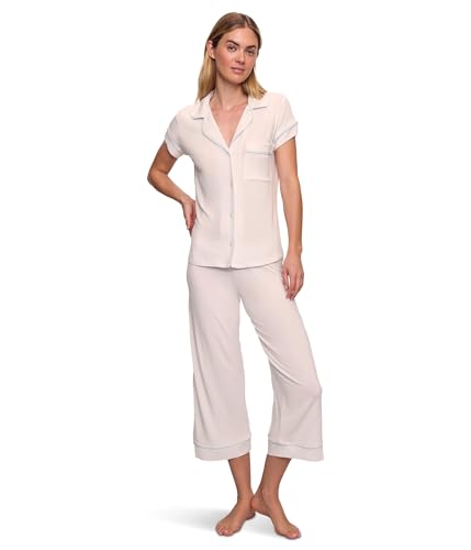Image of Eberjey Gisele Short Sleeve and Cropped Pant PJ Set