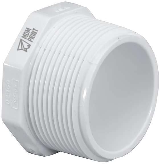 PVC Plug, MNPT, 2-1/2 in Pipe Size