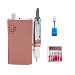 Nail Drill 30000rpm Cordless Portable Electric Nail Drill Machine Kits Rechargeable File Nail Drill Manicure Pedicure Set for Salon Use for Salon and