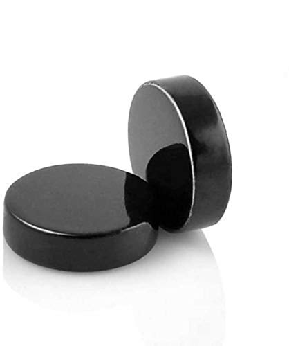 Black Metal Round Barbell Magnetic Non -Piercing Stud Earrings for Men and Boys-image-16