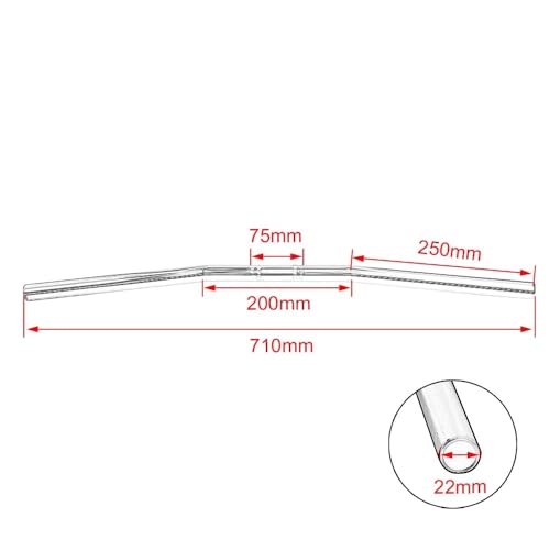Guidon moto 22mm droit en chrome pour optimiser votre pilotage - 2